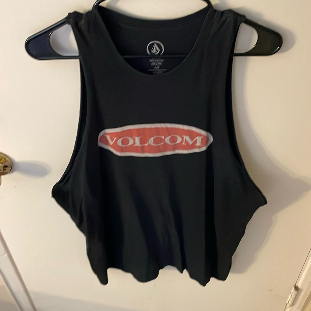 Volcom cut off tee, size large, black